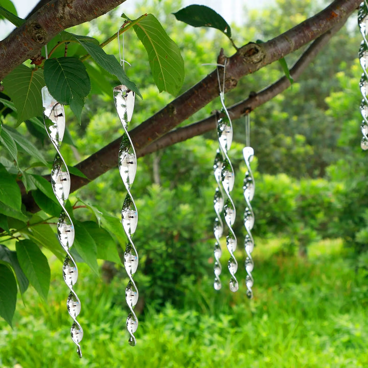 Tiges effaroucheuses BirdGuard Reflect 12 pièces | 30 cm | Décoration de jardin réfléchissante | Repousse les oiseaux & protège les fruits, légumes & plates-bandes