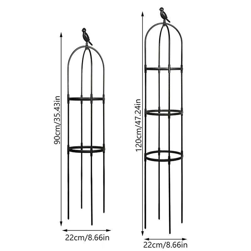 GrowArc Jardin | Support de plantes en fibre de verre | Stable & Résistant aux intempéries | Pour plantes grimpantes & légumes