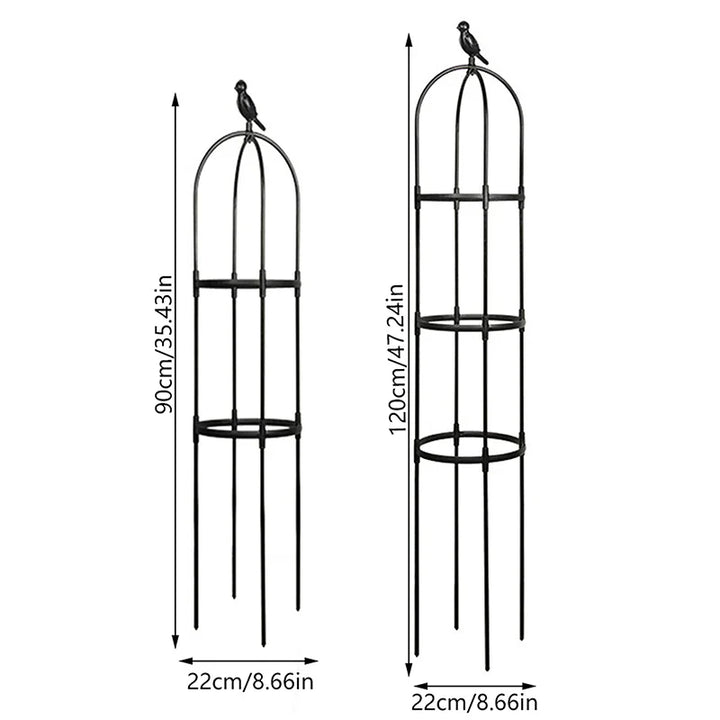 GrowArc Jardin | Support de plantes en fibre de verre | Stable & Résistant aux intempéries | Pour plantes grimpantes & légumes