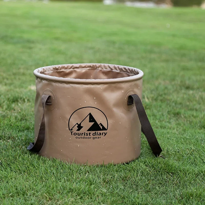 PackSink Seau Pliable pour Extérieur | Étanche & Portable | 10L / 20L | Pour Camping, Pêche, Voyage & Jardin