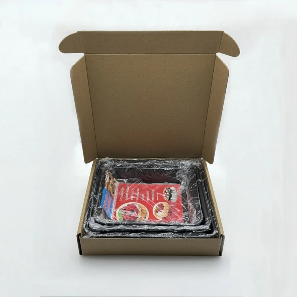 Moule Recta | Acier au carbone Antiadhésif | Polyvalent & Robuste | Noir