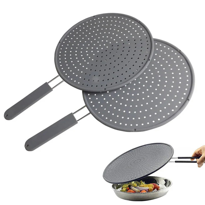 Couvercle anti-éclaboussures Sileva SafeSplash | Protection en silicone pour poêles et casseroles jusqu'à Ø28 cm | Résistant à la chaleur & multifonctionnel