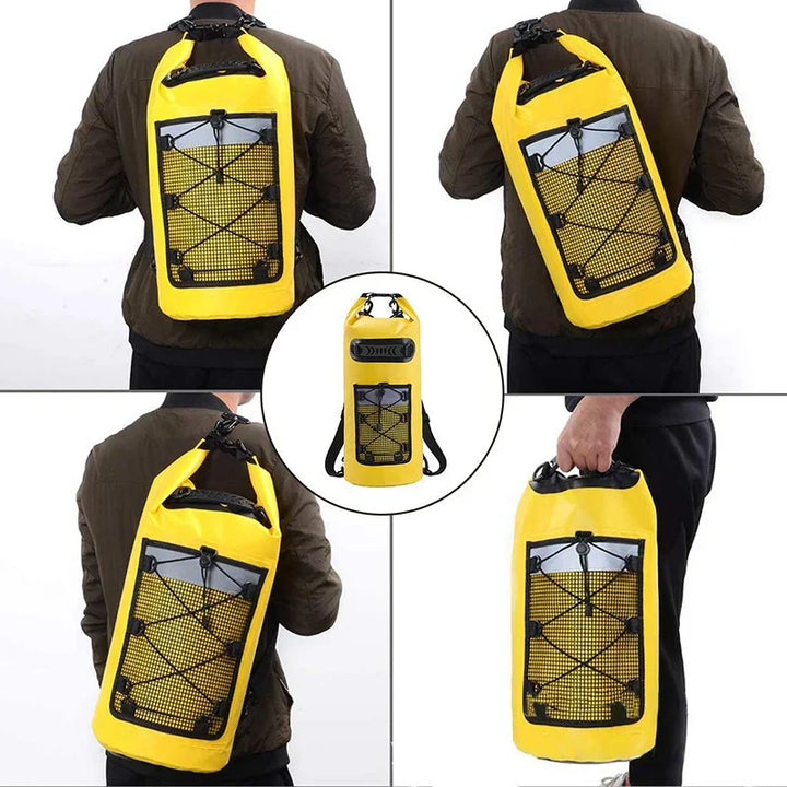 Sac étanche AQUARIX Motion | 10/20/30 L | Rolltop & bandoulière | Pour kayak, plage & trekking