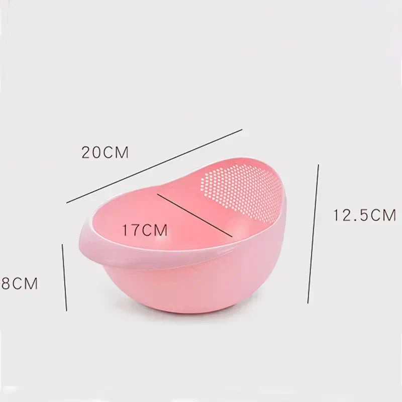 KlarSieb Passoire Multifonctionnelle | Passoire à Riz & Panier d'égouttage | Pour Fruits, Légumes & Riz | Design Ergonomique