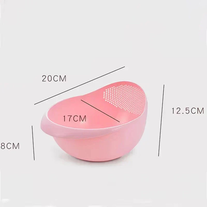 KlarSieb Passoire Multifonctionnelle | Passoire à Riz & Panier d'égouttage | Pour Fruits, Légumes & Riz | Design Ergonomique