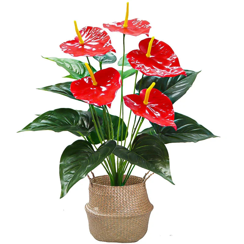 Monstéria | Feuille de Monstera artificielle | 53 cm | Décoration tropicale pour la maison et le jardin