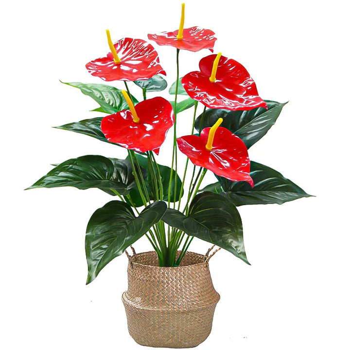 Monstéria | Feuille de Monstera artificielle | 53 cm | Décoration tropicale pour la maison et le jardin