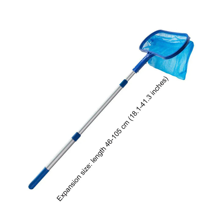 AquaSift Écope de piscine avec tige télescopique | Écope à feuilles pour piscine & étang | Maille robuste | Nettoyage pour piscine & spa