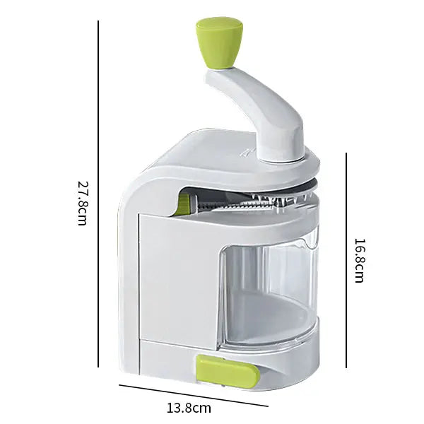 SpiraChef Coupe-légumes en spirale | Coupe-légumes & Râpe 5-en-1 | Avec ventouse et design pliable | Pour Zoodles, légumes & fruits