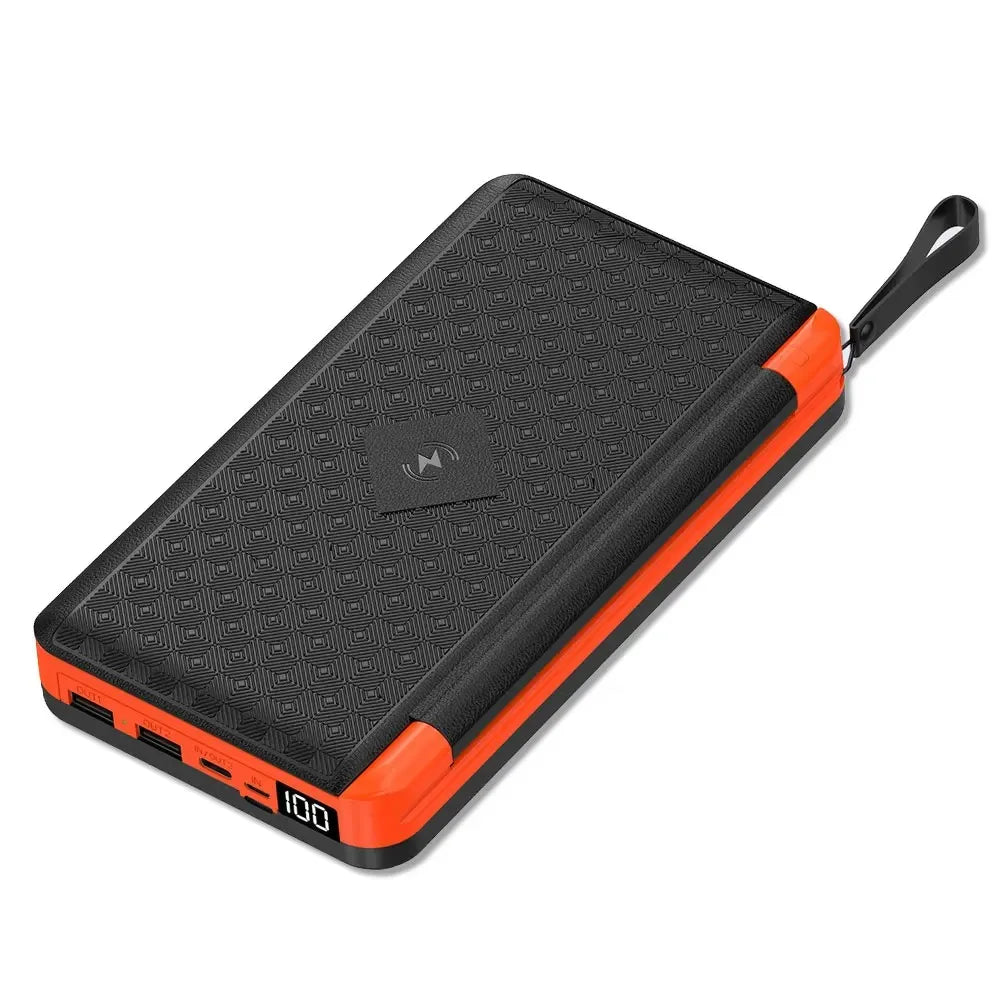 Batterie Solaire VoltMate Flip 15W | 10.000/20.000mAh | Chargement sans fil Qi | Panneau solaire pliable | Étanche et résistant aux chocs