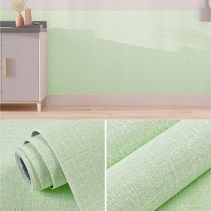 Papier peint 3D en lin autocollant Linovera | Imperméable, résistant à la moisissure & amortissant | Idéal pour le salon, la chambre & la cuisine