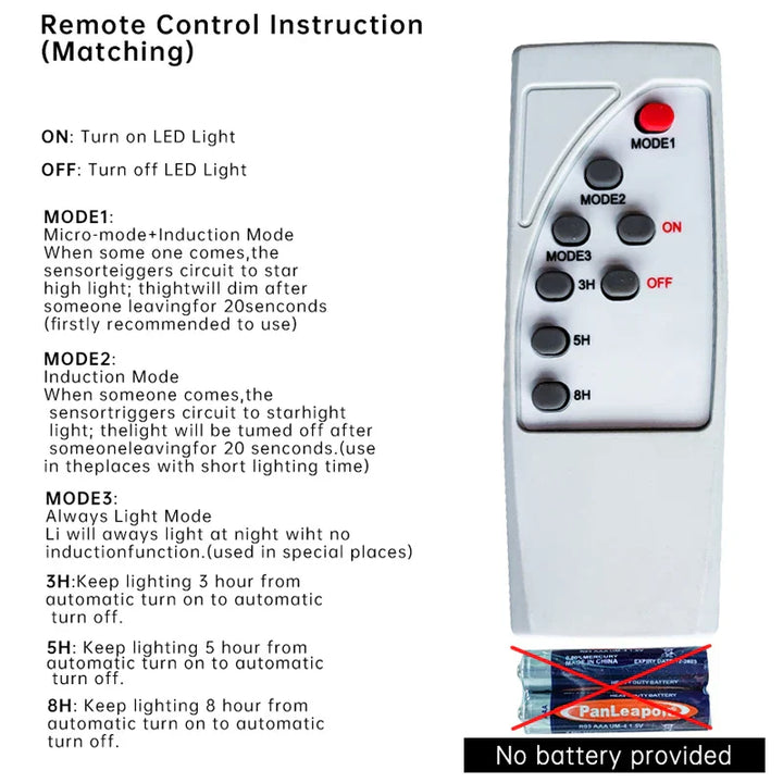 Lampe de rue solaire Heliotrax avec télécommande | 138 LEDs | 3 modes d'éclairage | Étanche IP65 | Pour jardin, allée et cour