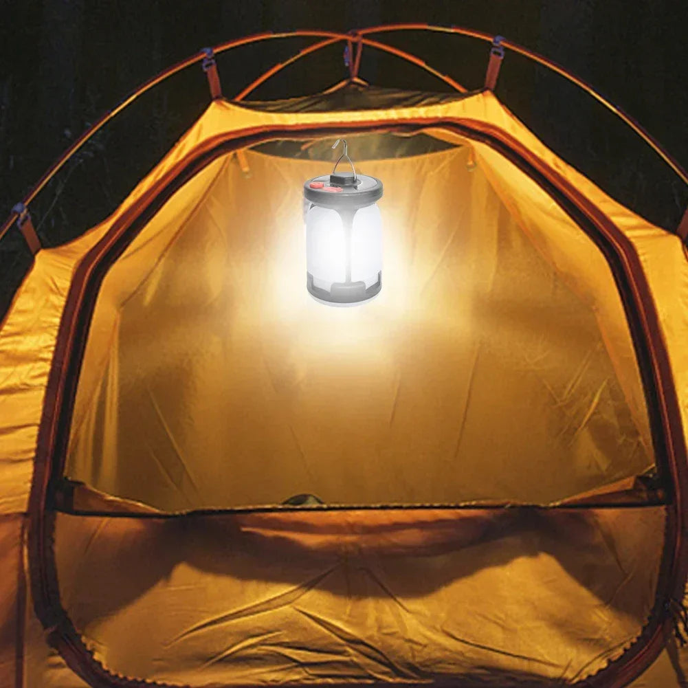 LUMALITE Lampe de Camping Solaire | Chargement USB & Solaire | 6 Modes de Lumière | Pliable & Powerbank – 1000 Lumens