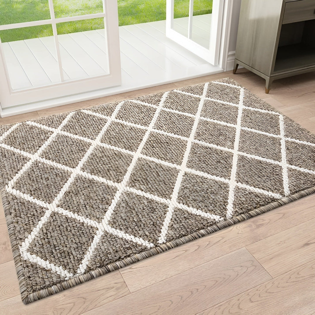 Tapis d'entrée SafeStep | Design à carreaux | Antidérapant & Absorbant | Facile à entretenir | Différentes tailles