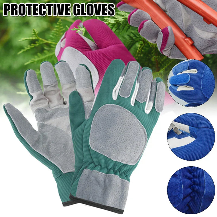 Gants de jardin ThornGuard | Protection contre les épines & Extra longs | Cuir & Revêtement en caoutchouc | Protection pour roses & buissons