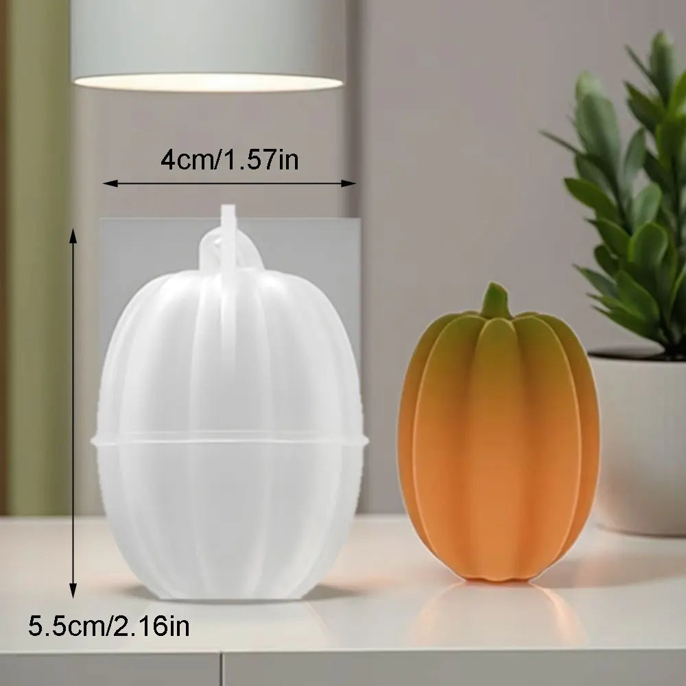 Moule de Bougie Citrouille | Moule en Silicone pour Bougies Parfumées | Réutilisable & Flexible | DIY Automne & Halloween