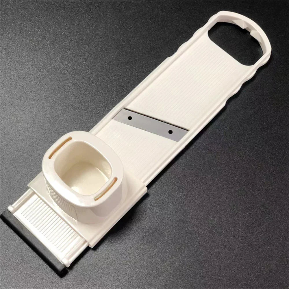 GarliChef Hachoir à Ail 2-en-1 | Râpe & Trancheuse | Presse Ail Manuelle avec Lame en Acier Inoxydable | Compatible Lave-Vaisselle | 23×5,5 cm