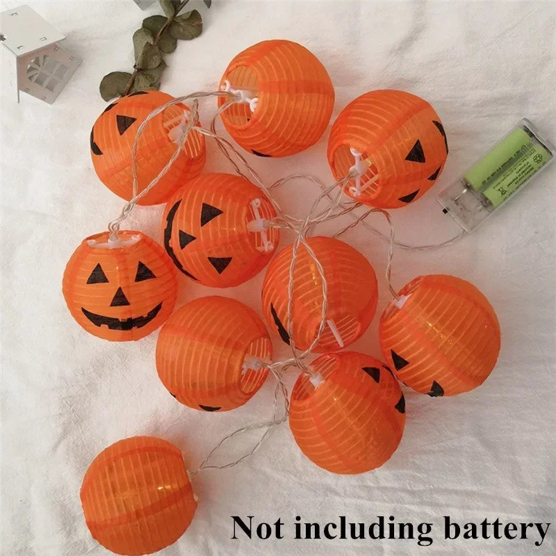 Lumora Glow Halloween Citrouille Guirlande LED | 1,5 m | 10 LEDs Blanc Chaud | Éclairage de Fête & Décoration