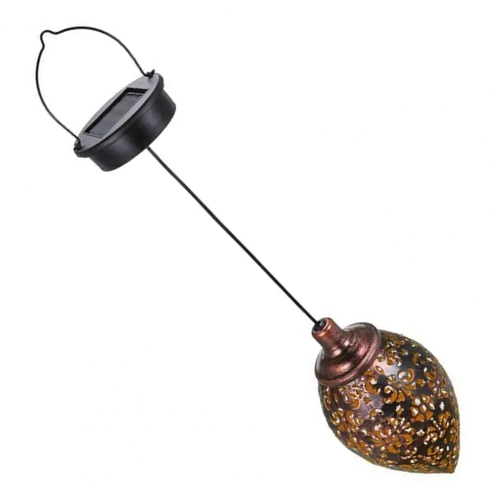 Lumivis SolArt Lampe de jardin solaire en forme de goutte | Étanche & effet de projection | Métal | Pour balcon, terrasse & extérieur