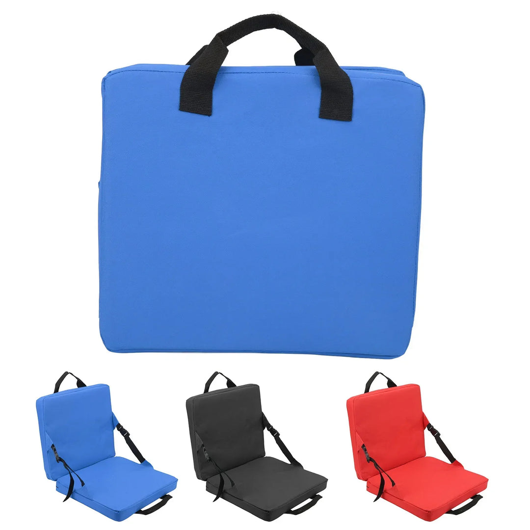 SITPURE Chaise pliante avec dossier | Coussin de siège rembourré | Compacte et confortable pour le stade, la plage et le parc