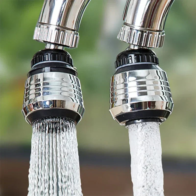 Extension de robinet Aquavero FlexFlow | Embout pivotant à 360° avec 2 types de jet | Aérateur économiseur d'eau pour la cuisine et la salle de bain | En plastique ABS