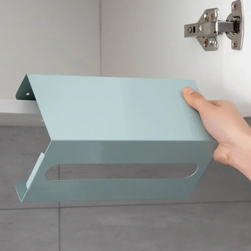 Support de rouleau de cuisine IronEase | Support de serviette en papier sous meuble en fer | Support multifonctionnel pour armoire, mur et table