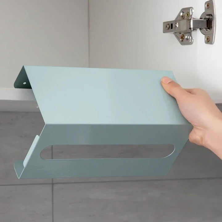 Support de rouleau de cuisine IronEase | Support de serviette en papier sous meuble en fer | Support multifonctionnel pour armoire, mur et table