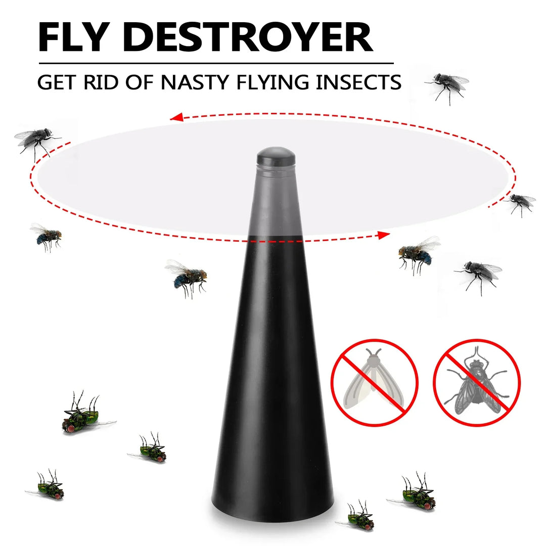 AeroLumen Naturguard Répulsif à Mouches Ventilateur de Table | Ventilateur Anti-Insectes Rotatif à 360° | Silencieux & Sûr | Pour Extérieur, Camping, Pique-Nique
