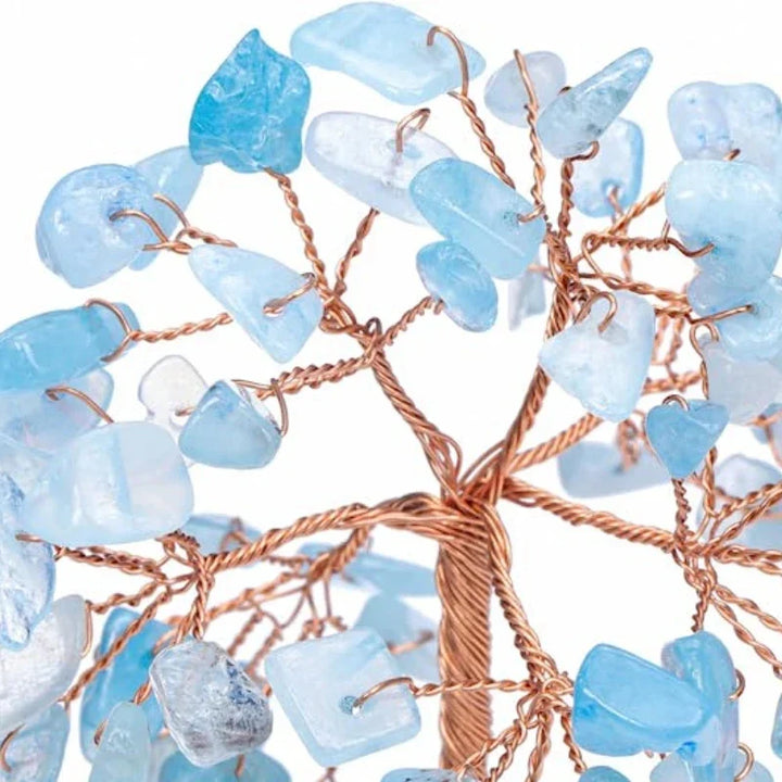 Arbre de Cristal Arbre de Vie | Décoration en Pierre Semi-Précieuse | Arbre de Chance & Feng Shui | 12 cm