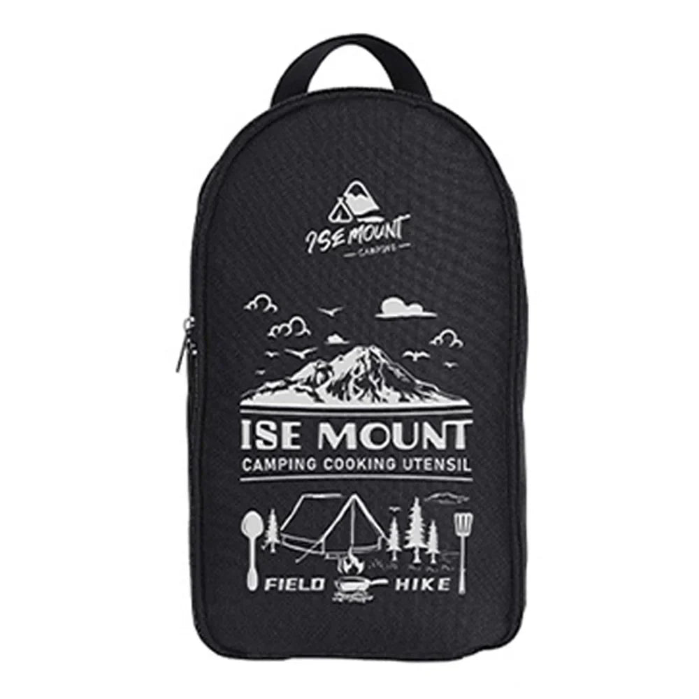 TerraChef AdventureKit Ensemble de cuisine de camping 9 pièces | Inclus : sac de rangement | Accessoires de cuisine en acier inoxydable pour l'extérieur | Pour le camping, la randonnée et le barbecue