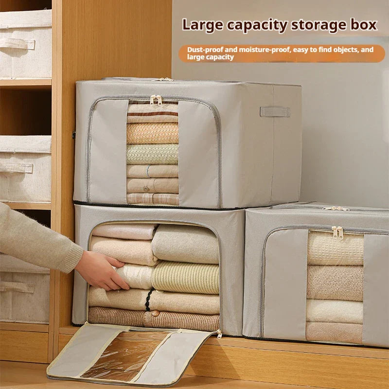 Boîte de rangement pliable | Grande capacité | Vêtements & couvertures