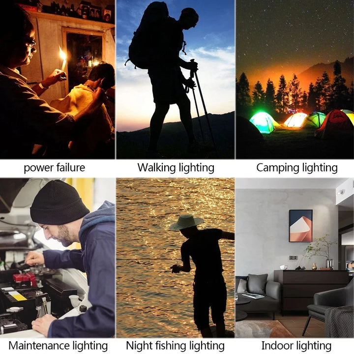 LumaTrail Lampe de Camping LED | Pliable & Ultra-légère | 3 Modes d'Éclairage | Lampe de Poche & Lanterne en Un