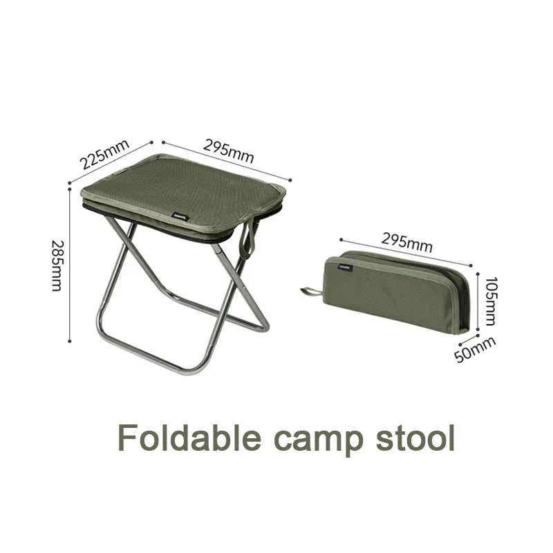 TREKFORT Chaise Pliante Outdoor | Ultra légère & stable | Siège rembourré | Capacité de charge jusqu'à 120 kg | Pour le camping, la pêche & la randonnée