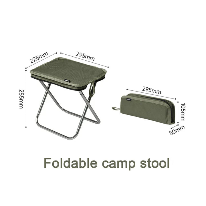 TREKFORT Chaise Pliante Outdoor | Ultra légère & stable | Siège rembourré | Capacité de charge jusqu'à 120 kg | Pour le camping, la pêche & la randonnée