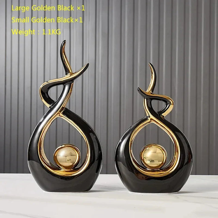 Figurine en céramique ScandiForm | Décoration d'intérieur nordique | Sculpture artisanale | Accessoire de maison pour le salon et le bureau