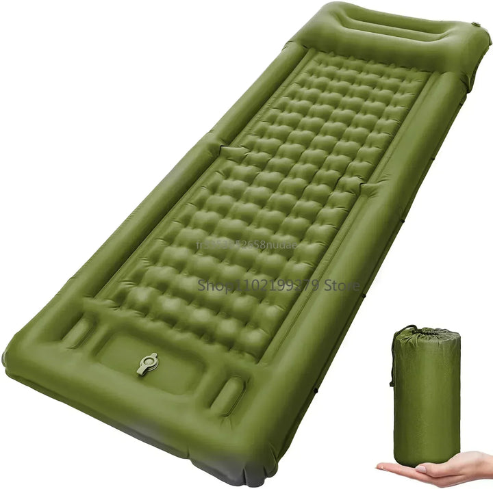 TrekBreeze Matelas de Camping Autogonflant | 12 cm d'Épaisseur | Avec Pompe à Pied & Connectable | Ultra Léger & Imperméable