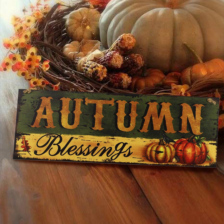 Panneau de bienvenue en bois HarvestWelcome | Décoration d'automne et de Thanksgiving pour porte et jardin