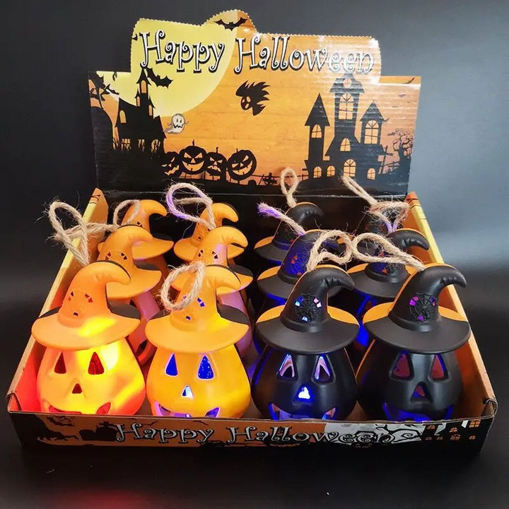 Lanternes Halloween Portable Pumpkin Glow pour enfants | Lumière LED | Décoration d'ambiance