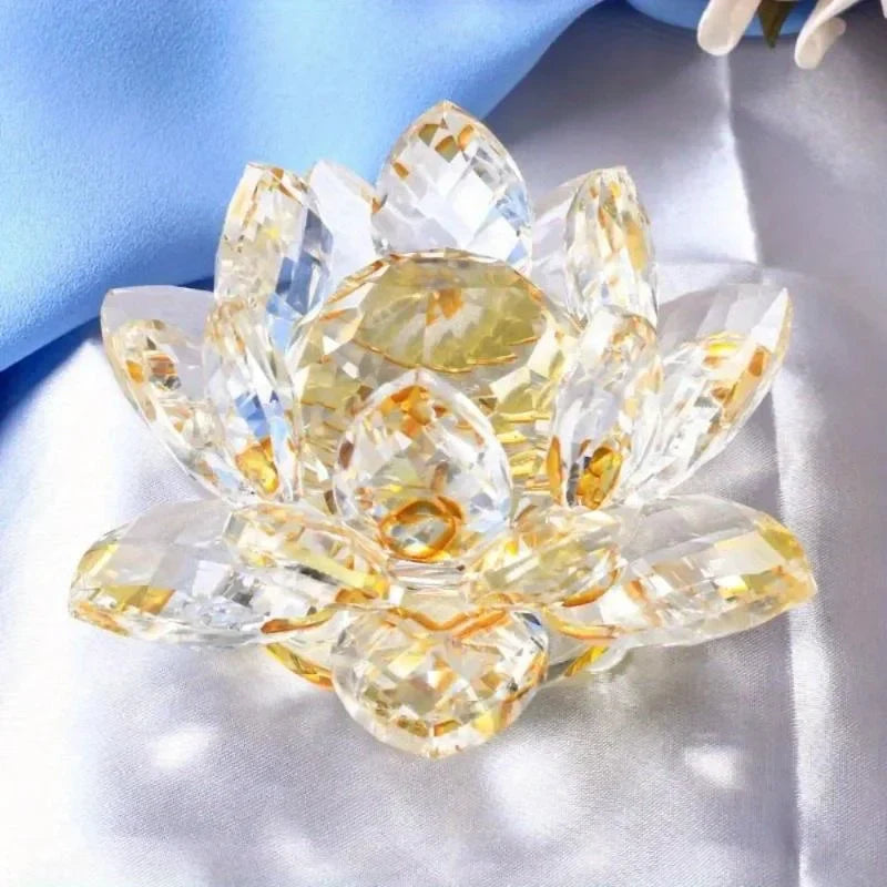 Fleur de Lotus Cristal | Décoration Feng Shui | Symbole de Chance & Harmonie