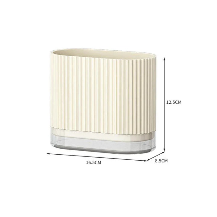 Support mural Ordina pour ustensiles de cuisine | Sans perçage | Boîte à cuillères et baguettes avec drainage | Organisateur compact en plastique