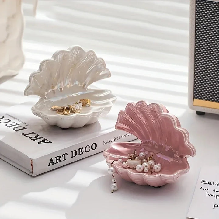 Schmuckschale MarinaShell | Mini Design Coquillage | Céramique | Plateau à bijoux et décoratif