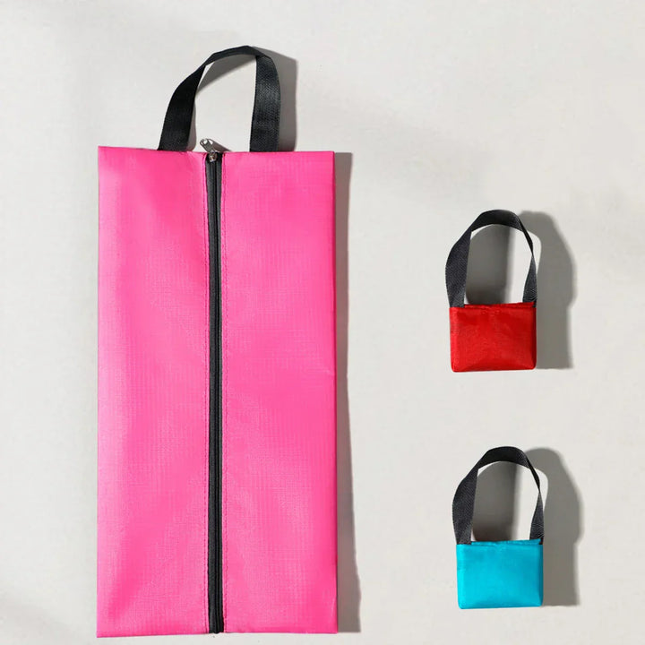 PACKSHOES Sac à chaussures de voyage | Résistant à l'eau & Anti-poussière | Avec fermeture éclair | Disponible en 3 tailles & 6 couleurs