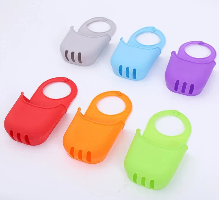 AquaHold | Organisateur de lavabo suspendu | Panier d'égouttage pour éponges et savons | Accessoires de cuisine et de salle de bain