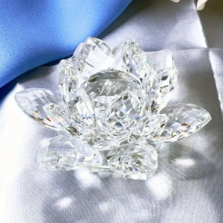 Fleur de Lotus Cristal | Décoration Feng Shui | Symbole de Chance & Harmonie