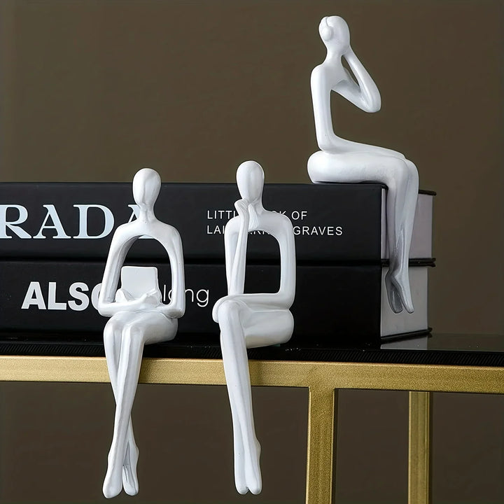 Sculpture FormaLuxe | Design Abstrait | Décoration Moderne pour Maison & Bureau | Blanc