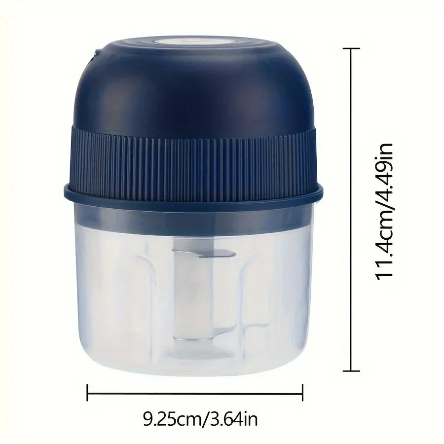 Mini Hachoir Électrique | 250 ml | Rechargeable par USB | Hachoir à Ail, Légumes & Viande