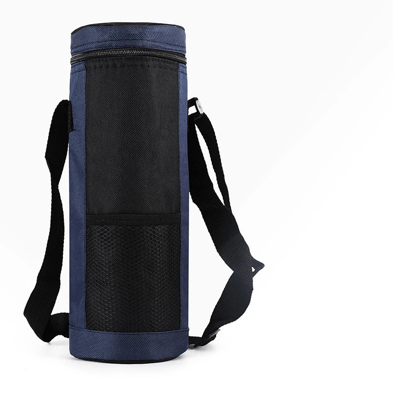 Cooltiva Sac à bouteille isolé 10×10×29 cm | Sac de refroidissement portable en tissu Oxford | Pour les voyages, le sport et les activités en plein air