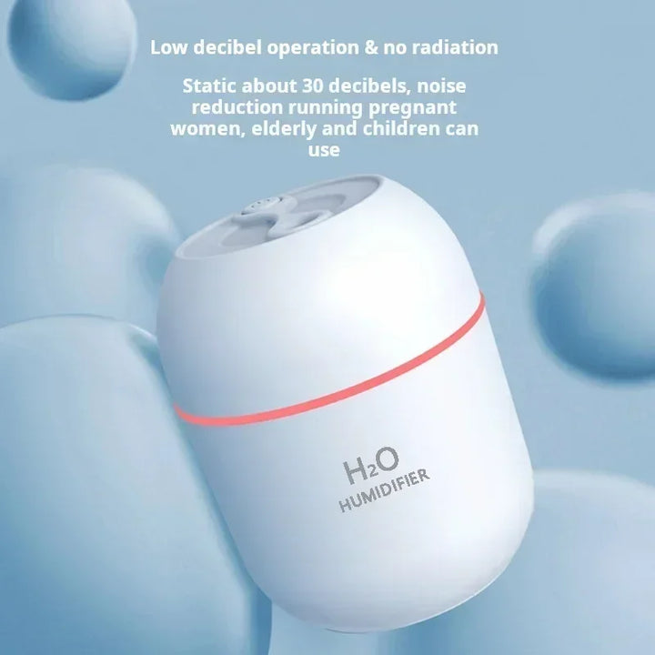 AEROAURA Mini Humidificateur | Silencieux <36 dB | Lumière d'ambiance LED | Arrêt automatique