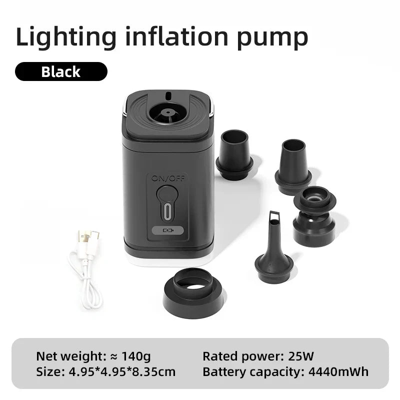 Pompe à air extérieure AeroBlow Mini | Électrique & Rechargeable USB | Portable & Sans fil | Pour matelas pneumatiques & sacs sous vide