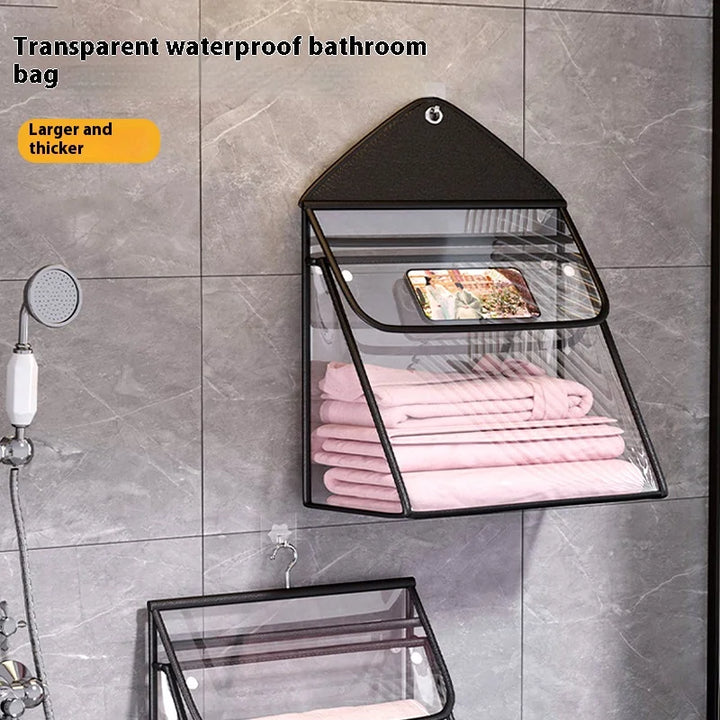 Organisateur suspendu ClarityBag | Imperméable & Transparent | Grande Capacité | Rangement Salle de Bain & Cosmétique